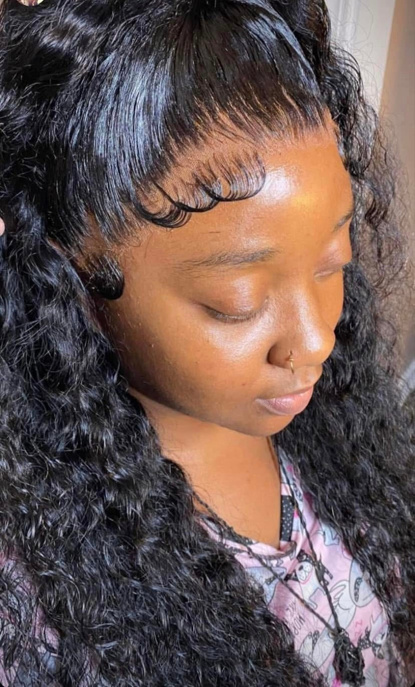PRE-PLUCKED 30 40 inch 13x6 HD Deep Wave RAW Human Hair