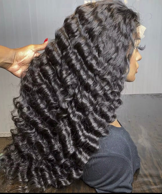 PRE-PLUCKED 16 30inch 13x6 HD Pineapple Wave RAW Human Hair
