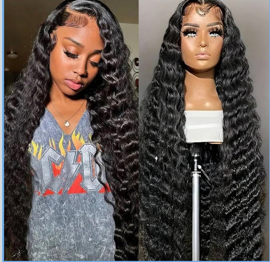 PRE-PLUCKED 16 30inch 13x6 HD Burmese (loose) curl RAW Human Hair